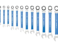 Park Tool Tools|MWR Ratcheting Metric Box Wrenches (Blue) (Complete Set)