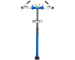 Park Tool Bike Repair Stands|PRS-2.4-1 Professional Double Arm Repair Stand (Blue/Silver) (w/100-3C Adjustable Clamps)