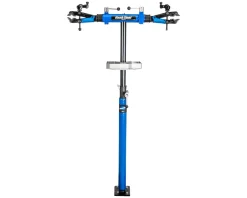Park Tool Bike Repair Stands|PRS-2.4-2 Professional Double Arm Repair Stand (Blue/Silver) (w/100-3D Adjustable Clamps)