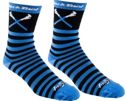 Park Tool Clothing Accessories|Shoes, Socks, & Footwear|SOX-6 Sockguy Cycling Socks (Black/Blue) (S/M)