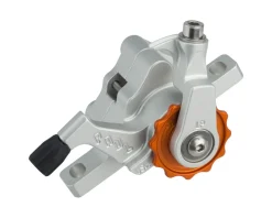 Paul Components Brakes|Klamper Disc Brake Caliper (Silver/Orange) (Mechanical) (Front or Rear) (Long Pull) (Post Mount)