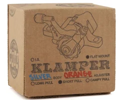 Paul Components Brakes|Klamper Disc Brake Caliper (Silver/Orange) (Mechanical) (Front or Rear) (Short Pull) (Flat Mount)