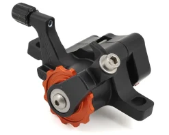 Paul Components Brakes|Klamper Disc Brake Caliper (Black/Orange) (Mechanical) (Front or Rear) (Short Pull) (Post Mount)