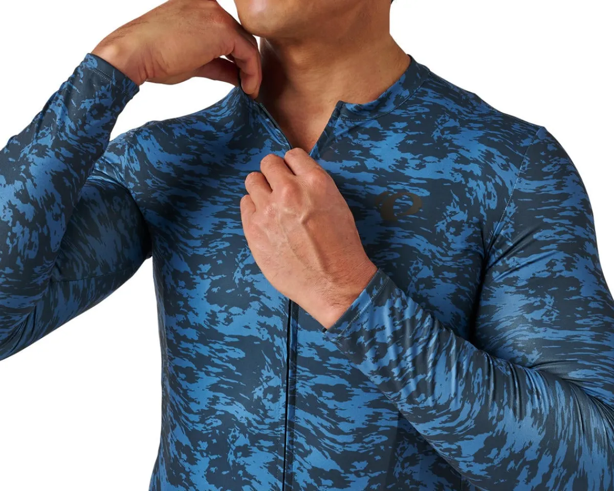 Pearl iZUMi Jerseys|Attack Long Sleeve Jersey (Dark Slate Waverock) (M)