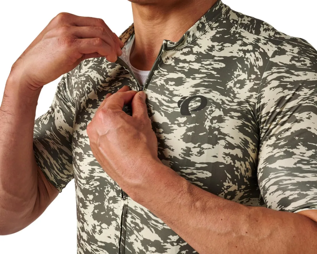Pearl iZUMi Jerseys|Summer Essentials|Attack Short Sleeve Jersey (Deep Lichen Green Waverock) (L)
