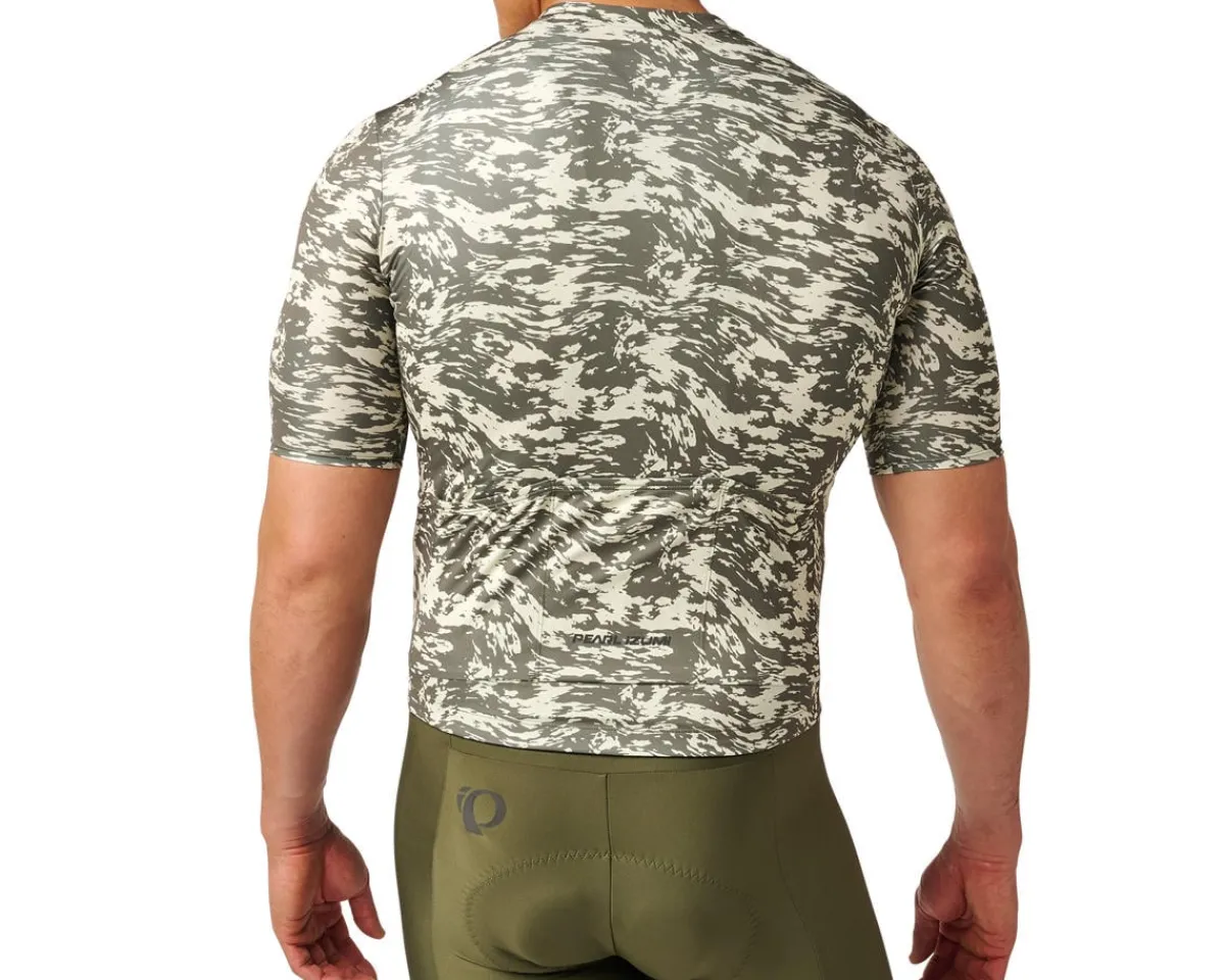 Pearl iZUMi Jerseys|Summer Essentials|Attack Short Sleeve Jersey (Deep Lichen Green Waverock) (L)