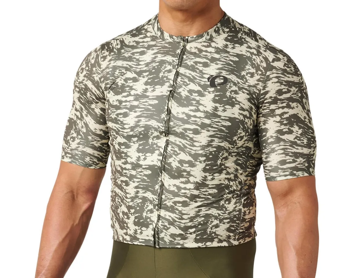 Pearl iZUMi Jerseys|Summer Essentials|Attack Short Sleeve Jersey (Deep Lichen Green Waverock) (L)