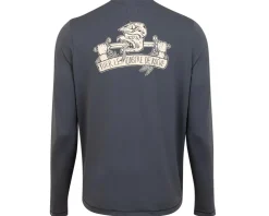 Pearl iZUMi Clothing Sale|Casual Clothing|Men's Midland Graphic Long Sleeve Tee (Dark Ink Slay) (S)