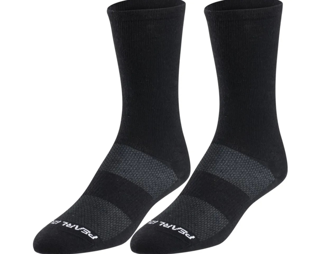 Pearl iZUMi Clothing Accessories|Shoes, Socks, & Footwear|Merino Air 7" Socks (Black) (M)