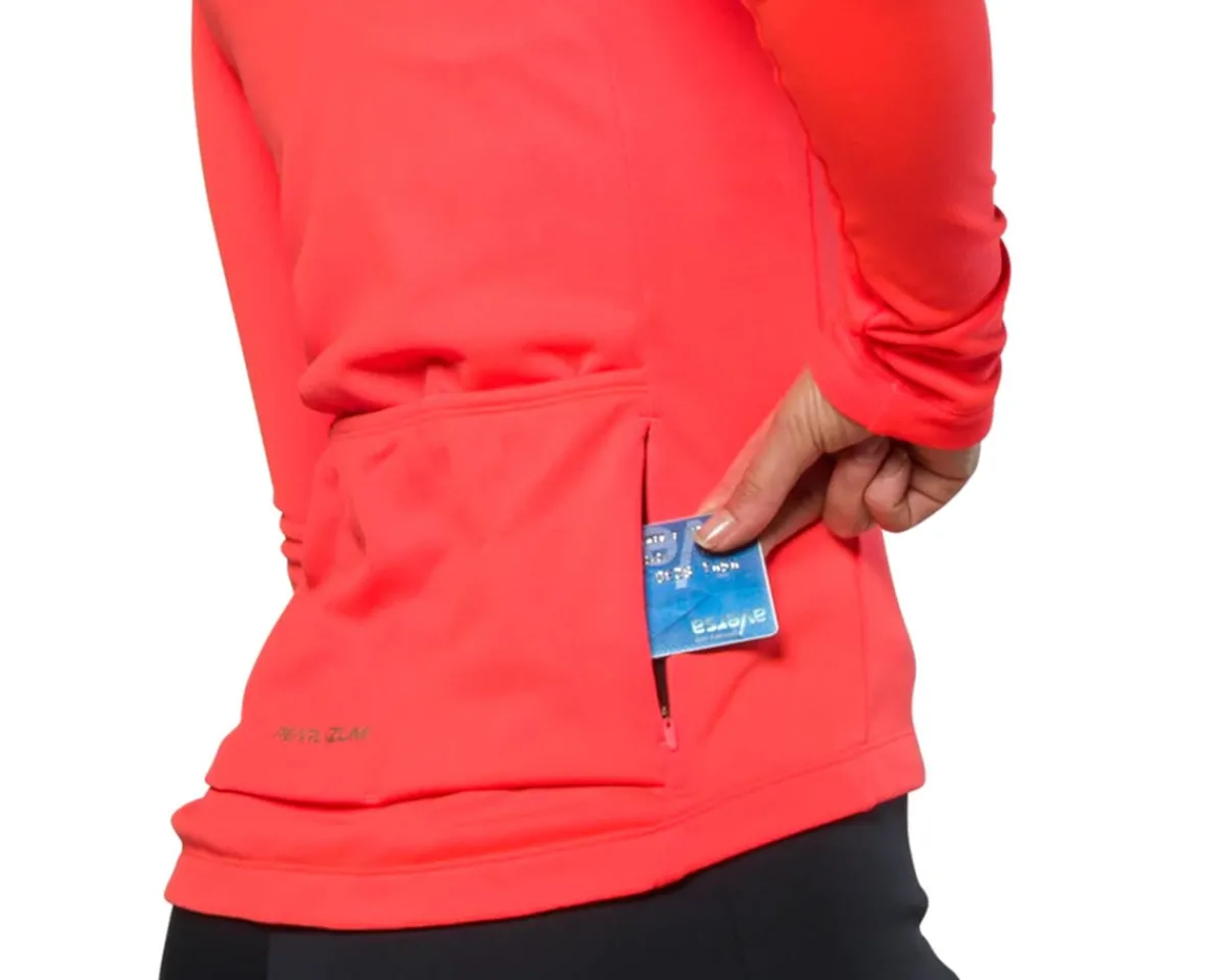 Pearl iZUMi Women'S|Jerseys|Women's Attack Thermal Long Sleeve Jersey (Firey Coral) (S)