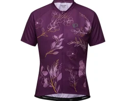 Pearl iZUMi Women'S|Jerseys|Women's Classic Short Sleeve Jersey (Dark Violet/Gold Wildflower) (L)