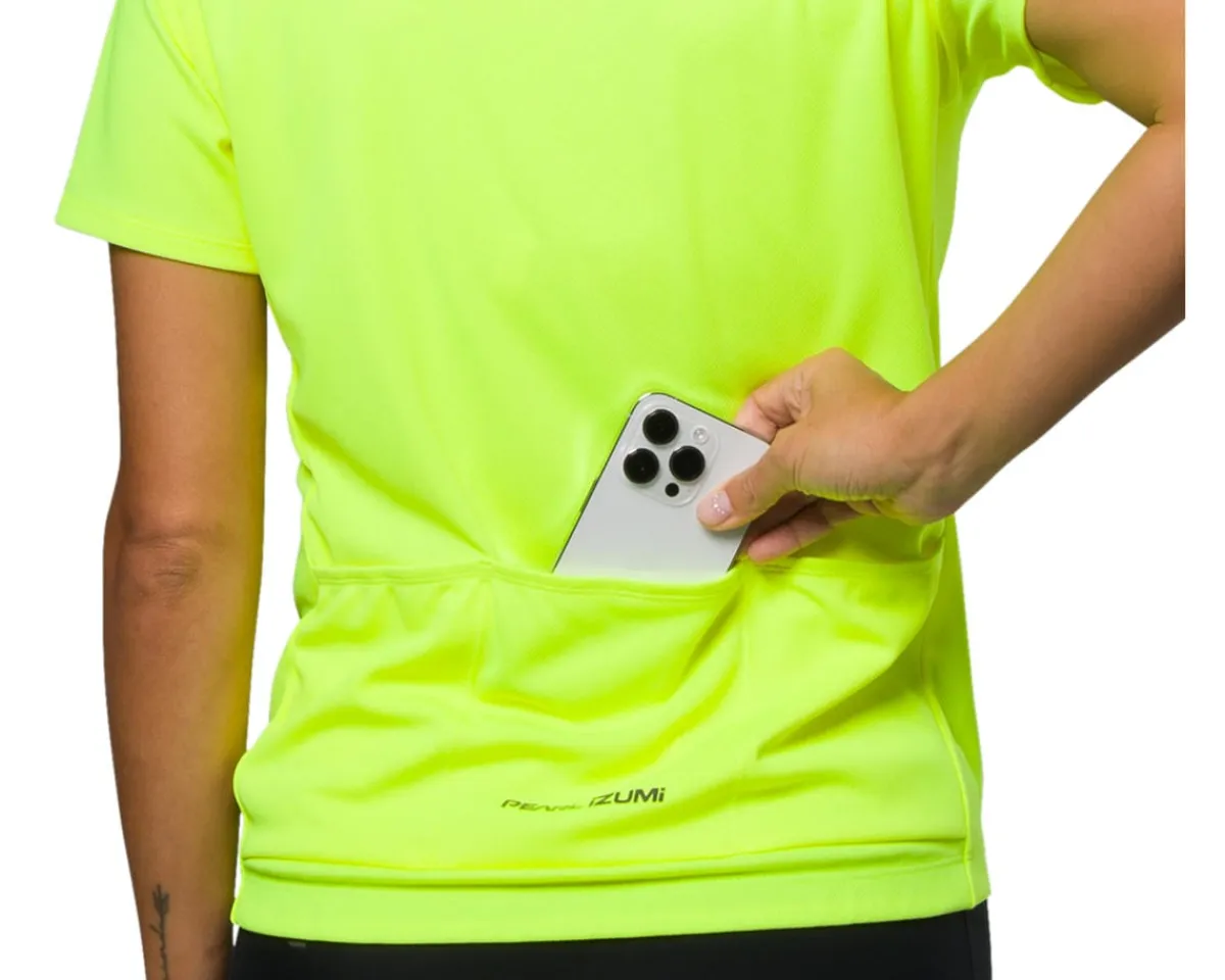Pearl iZUMi Holiday Shopping|Summer Essentials|Women's Quest Short Sleeve Jersey (Screaming Yellow) (L)
