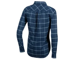 Pearl iZUMi Clothing Sale|Women'S|Women's Rove Long Sleeve Shirt (Navy/Aquifer Plaid) (XS)