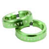 Peaty's Grips & Handlebar Tape|Monarch Grip Lockrings (Emerald) (Pair)