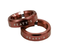 Peaty's Grips & Handlebar Tape|Monarch Grip Lockrings (Red) (Pair)