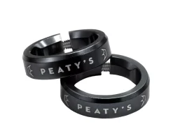 Peaty's Grips & Handlebar Tape|Monarch Grip Lockrings (Black) (Pair)
