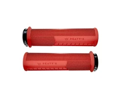 Peaty's Grips & Handlebar Tape|Mushroom Thin Lock-On Grips (Red) (Pair)