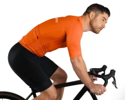 Performance Jerseys|Summer Essentials|Men's Nova Pro Cycling Jersey (Orange) (Slim) (S)