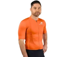 Performance Jerseys|Summer Essentials|Men's Nova Pro Cycling Jersey (Orange) (Slim) (S)