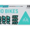 PNW Components Frame Protection & Decals|X Ground Keeper Custom Handlebar Decal Kit (Seafoam Teal) (For Loam and Range Gen 4)
