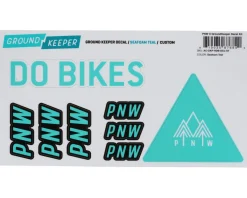 PNW Components Frame Protection & Decals|X Ground Keeper Custom Handlebar Decal Kit (Seafoam Teal) (For Loam and Range Gen 4)