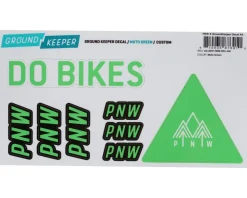 PNW Components Frame Protection & Decals|X Ground Keeper Custom Handlebar Decal Kit (Moto Green) (For Loam and Range Gen 4)