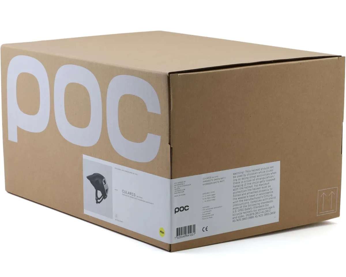 POC Helmets|Helmets|Cularis MIPS Helmet (Pargasite Green Matte/Hydrogen White Matte) (M)