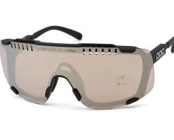 POC Sunglasses & Goggles|Devour Mid Sunglasses (Uranium Black) (Partly Sunny Silver/Clear) (Clarity Trail)