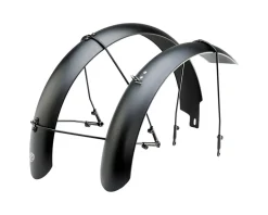 Portland Design Works Racks, Fenders, & Trailers|E-Bike Fender Set (Black) (Fits up to 20 x 2.6")