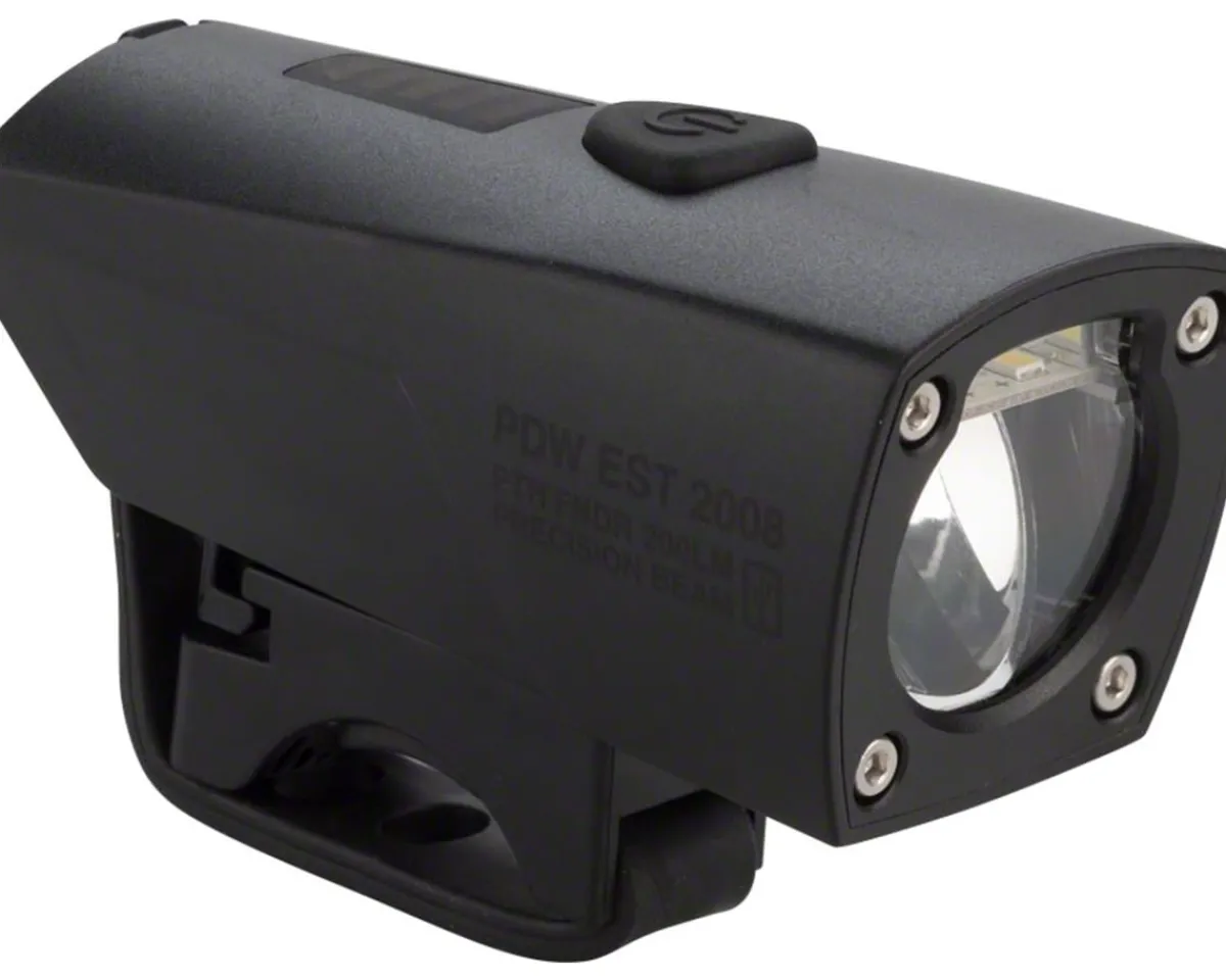 Portland Design Works Bike Lights|Pathfinder USB Headlight (Black) (200 Lumens)