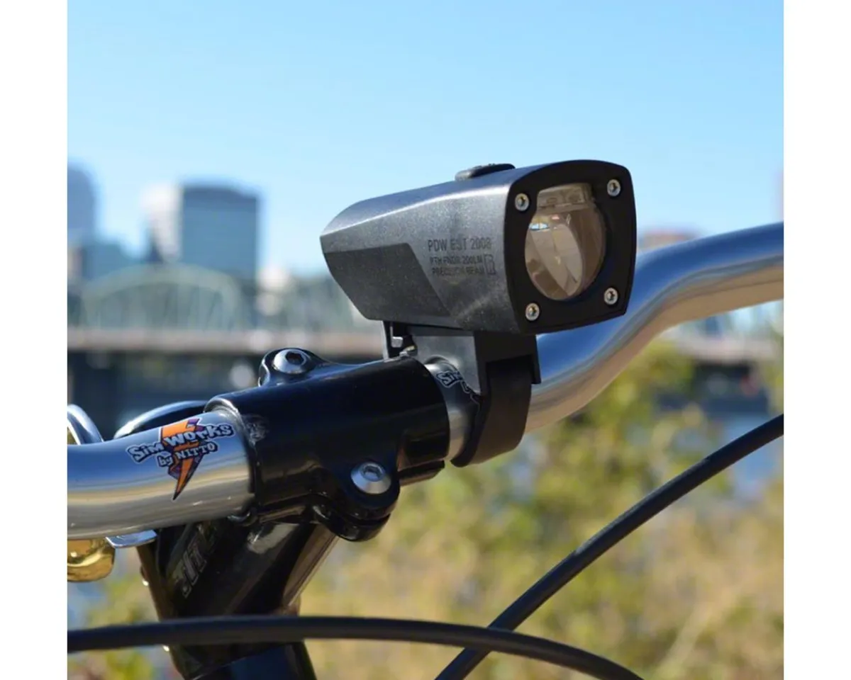 Portland Design Works Bike Lights|Pathfinder USB Headlight (Black) (200 Lumens)