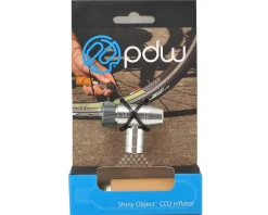 Portland Design Works Pumps & Co2|Pumps & Co2|Shiny Object CO2 Inflator (Silver) (w/ 16g Cartridge)