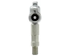 Prestacycle Pumps & Co2|Pumps & Co2|Pro Schrader Head (Silver)