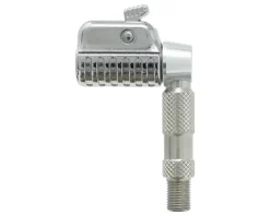 Prestacycle Pumps & Co2|Pumps & Co2|Pro Schrader Head (Silver)