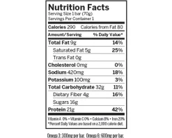 Probar Nutrition & Skin Care|Base Protein Bar (Cookie Dough) (12 | 2.46oz Packets)