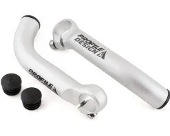 Profile Design Handlebars|Brief Bar Ends (Silver)