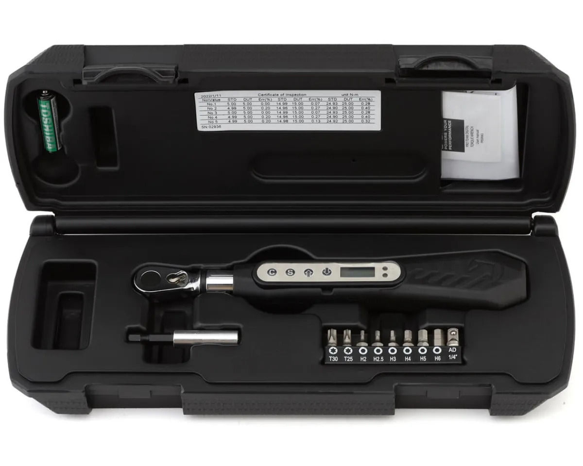PRO Tools|Team Digital Torque Wrench (2-25Nm) (w/Bits)