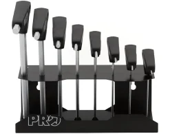 PRO Tools|T-Wrench Set W/ Holder (Black)