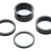 PRO Headsets & Spacers|1-1/8" UD Carbon Headset Spacer Set (Black) (3, 5, 10, 15mm)
