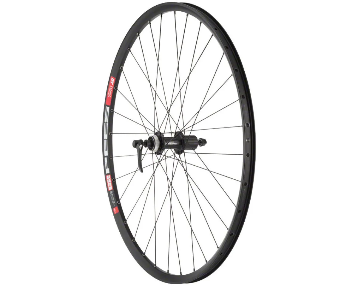 Quality Wheels Wheels & Parts|Deore FH-QC300/DT E593 Wheel (Black) (Shimano HG) (Rear) (QR x 135mm) (29") (Centerlock) (Tubeless)
