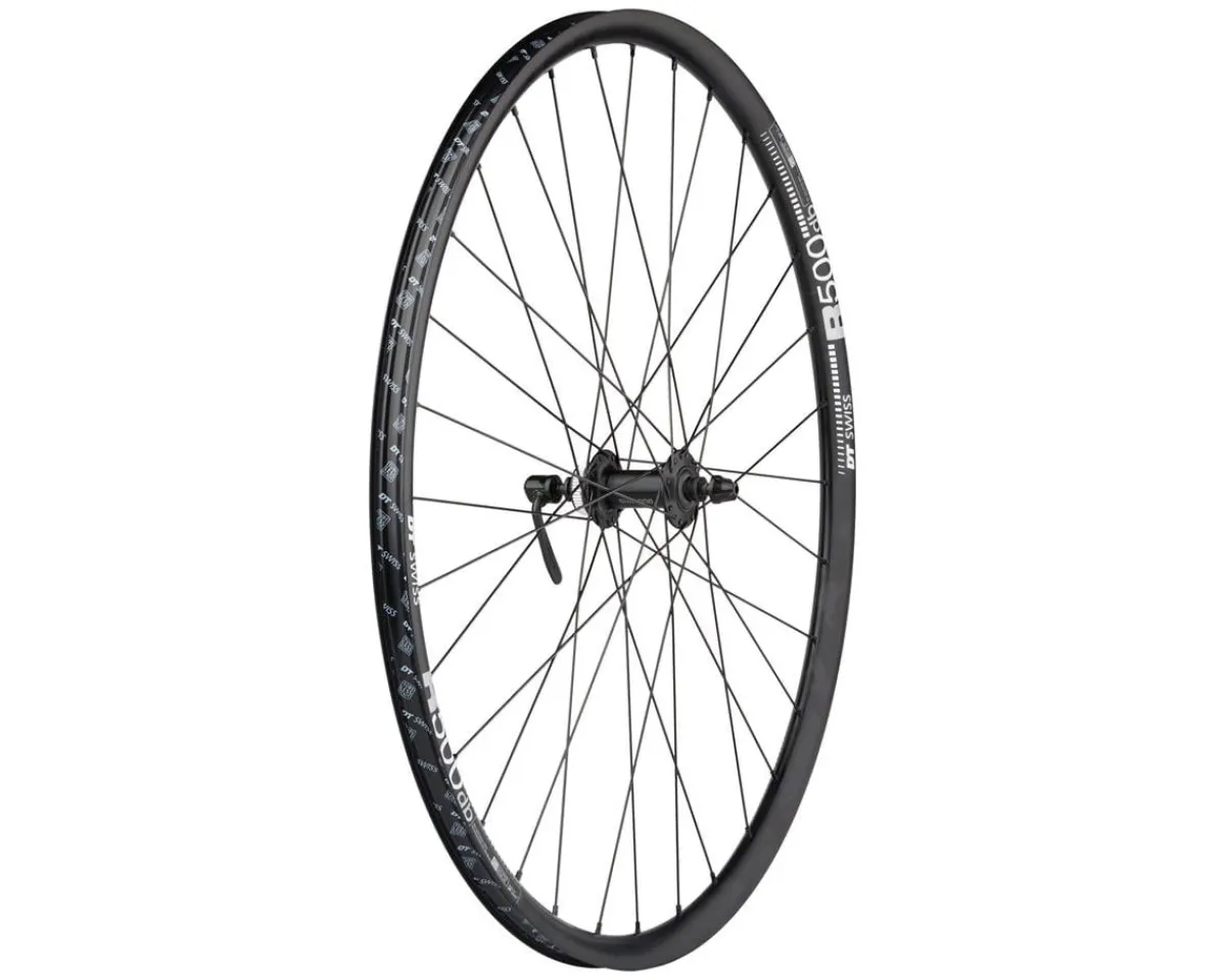 Quality Wheels Wheels & Parts|Shimano/DT Swiss R500 Disc Wheelset (Black) (Shimano HG) (QR x 100, QR x 135mm) (700c) (Centerlock) (Tubeless)