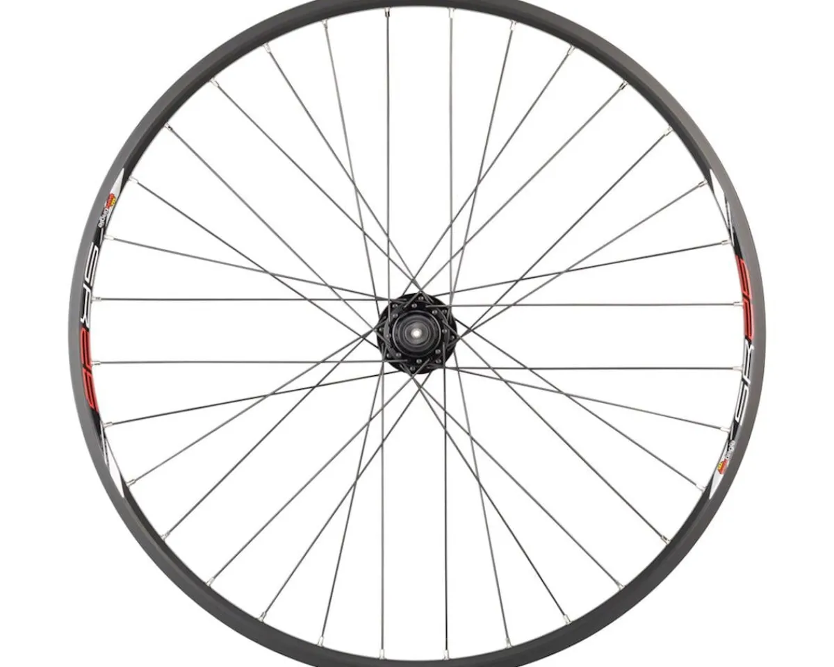Quality Wheels Wheels & Parts|Value Double Wall Series Disc Front Wheel (Black) (QR x 100mm) (26") (6-Bolt) (Tubeless)