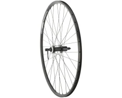Quality Wheels Wheels & Parts|Value Double Wall Series Disc/Rim Rear Wheel (Black) (Shimano HG) (QR x 135mm) (700c) (Centerlock)