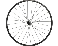 Quality Wheels Wheels & Parts|Value Double Wall Disc/Rim Brake Front Wheel (Black) (12 x 100mm) (700c) (Centerlock) (Tubeless)