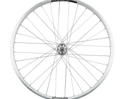 Quality Wheels Wheels & Parts|Value Double Wall Series Track Front Wheel (Silver) (9 x 100mm) (700c) (Cartridge)