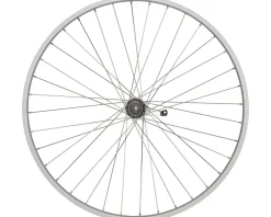 Quality Wheels Wheels & Parts|Value Single Wall Series Coaster Brake Rear Wheel (700c) (3/8" x 124mm) (Coaster Brake) (3 Prong Cog) (Silver)