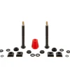 Quarq Tubeless Tire Tools|Bike Computers|Tyrewiz 2.0 Tubeless Valve Stem Pack (Black) (Pair) (Length A)