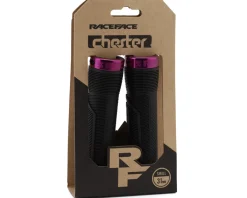 Race Face Grips & Handlebar Tape|Chester Lock-On Grips (Black/Purple) (31mm)