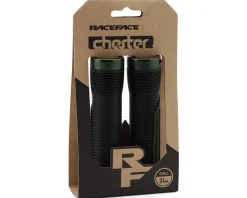 Race Face Grips & Handlebar Tape|Chester Lock-On Grips (Black/Forest Green) (31mm)