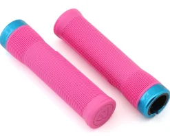 Race Face Grips & Handlebar Tape|Chester Lock-On Grips (Magenta/Turquoise) (31mm)